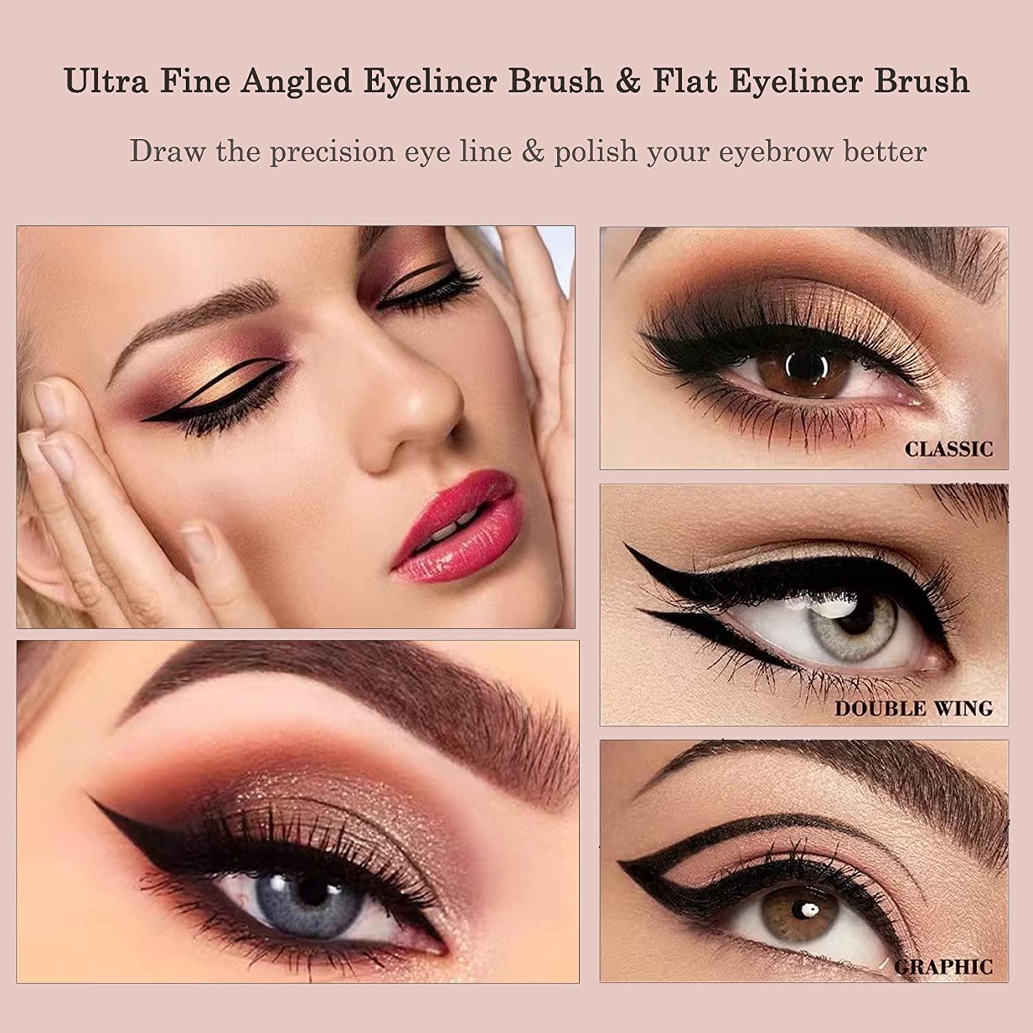 Juego de Pinceles para Cejas Raffaello 3 Piezas - Cerdas Sintéticas