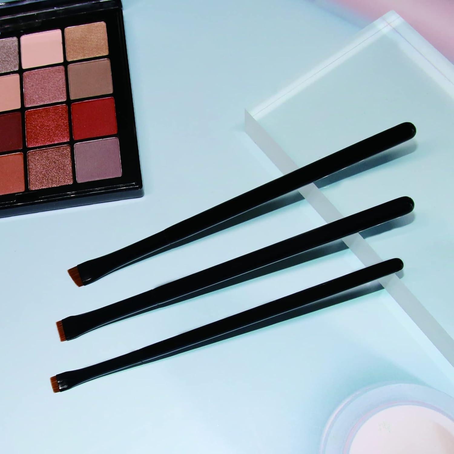 Juego de Pinceles para Cejas Raffaello 3 Piezas - Cerdas Sintéticas