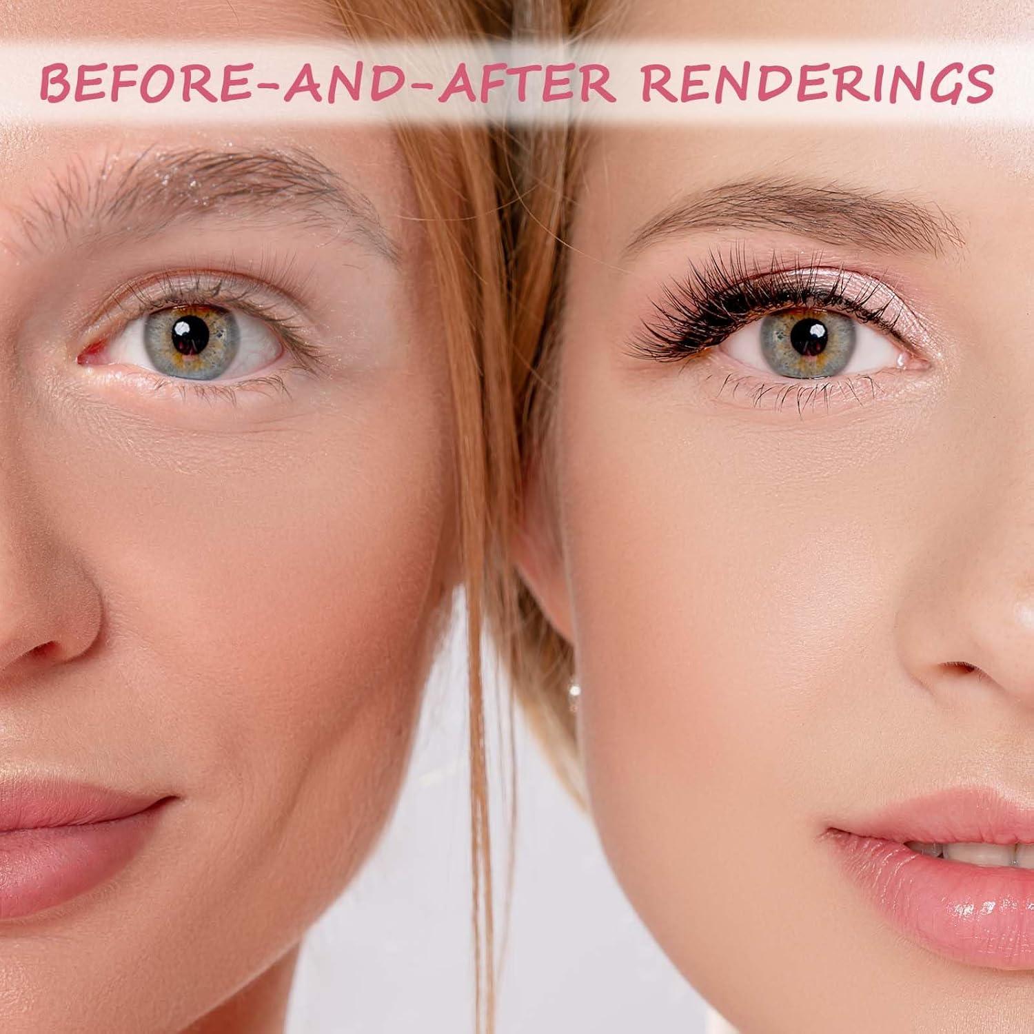 50 Piezas Brochas de Cejas Anguladas MOZEAT LENS 10cm