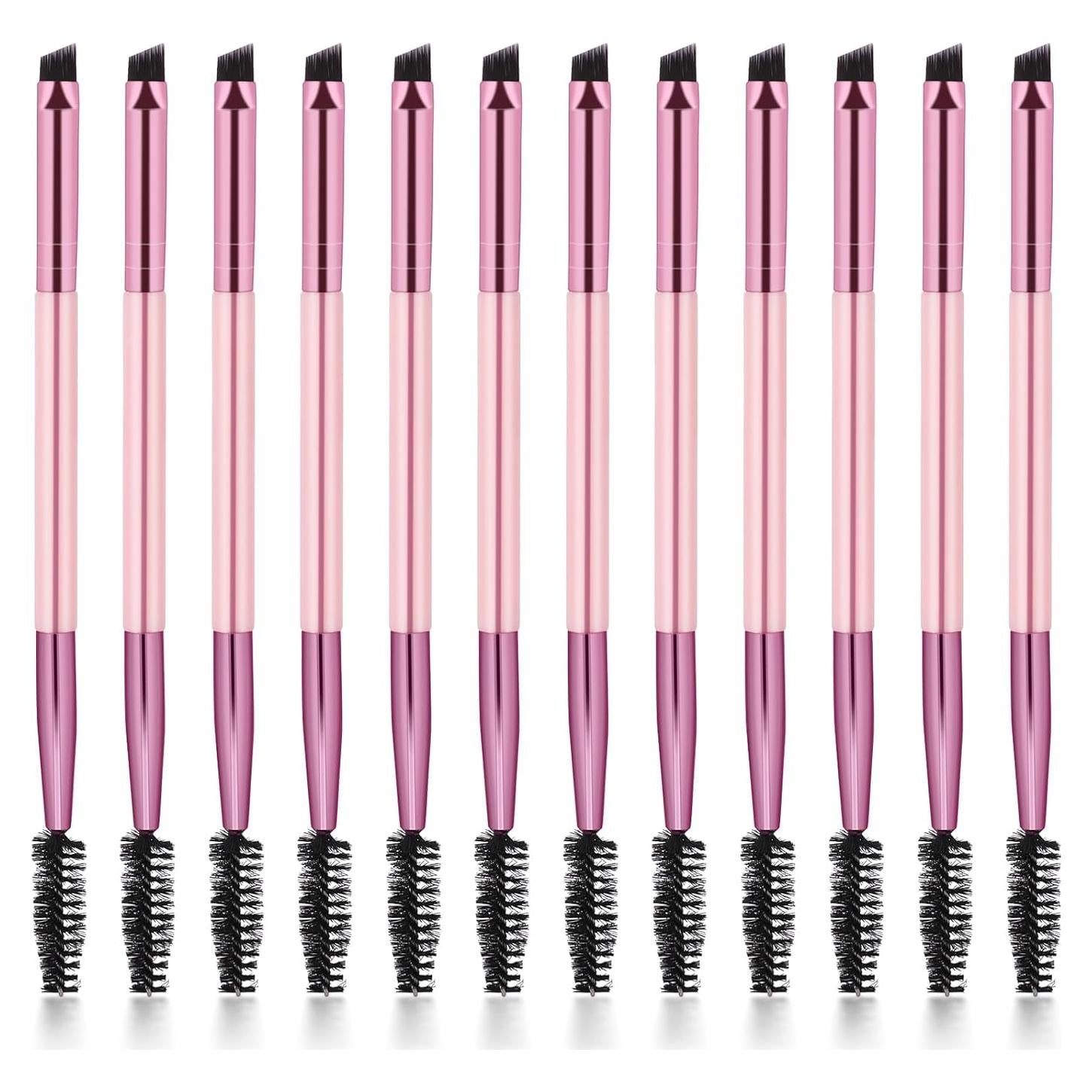 Juego de Brochas para Cejas Vin Beauty - 12 Piezas Doble Punta