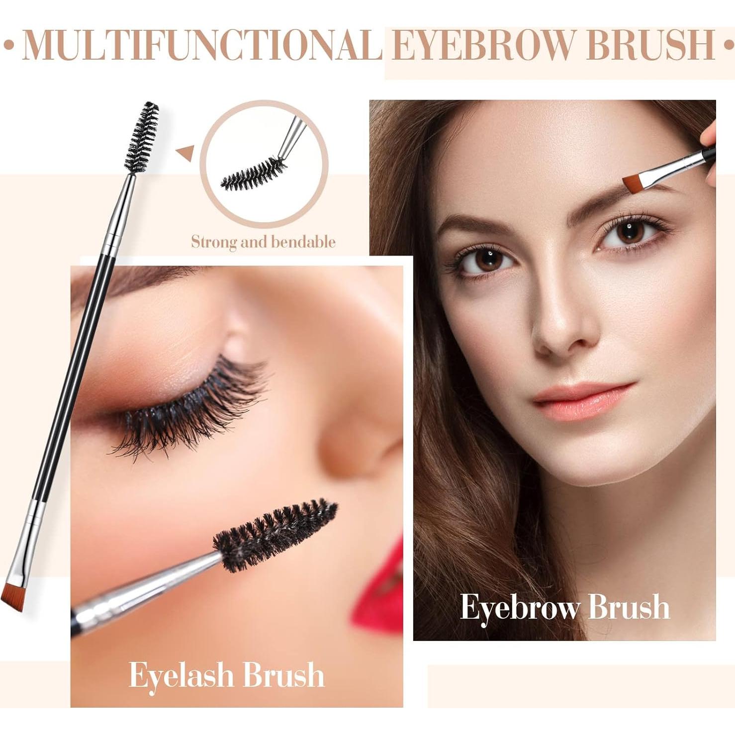 Set de 4 Cepillos de Cejas y Pestañas Skyley Plegables