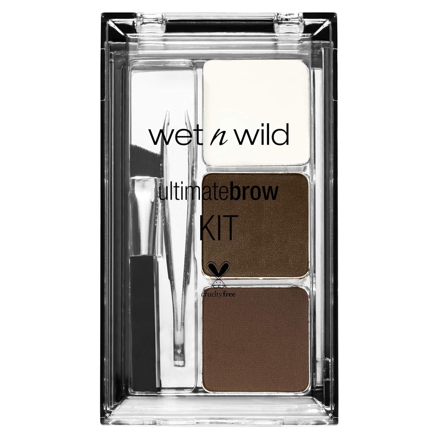 Kit de Maquillaje para Cejas Wet n Wild - Polvo, Cera, Pinzas