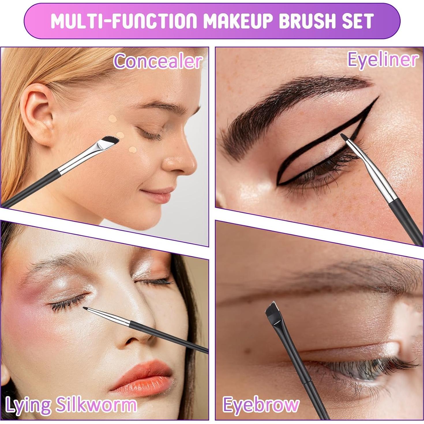 Juego de 7 Pinceles para Delineador BOHUIZ - Maquillaje Ojos