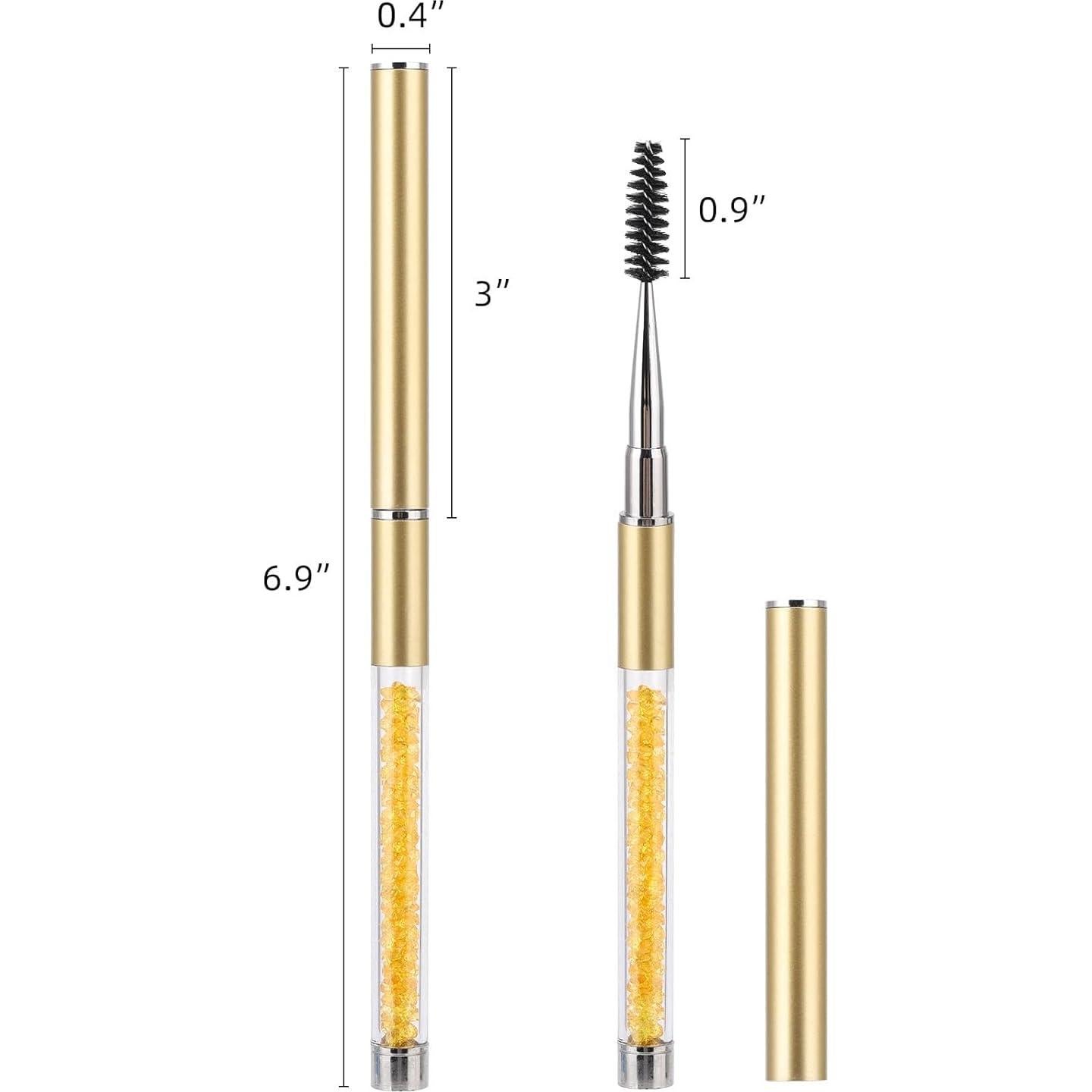 Cepillo de Ojos Tbestmax 3 Pcs con Tapa - Pestañas y Cejas