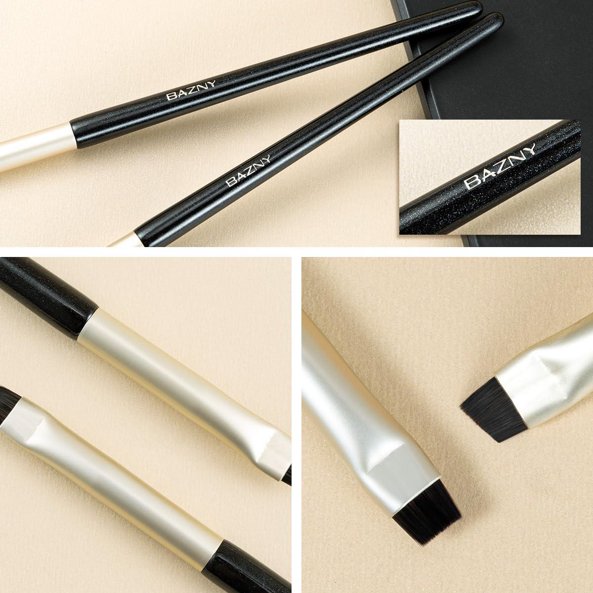 Juego de Pinceles de Delineador y Cejas BAZNY 2 Pcs