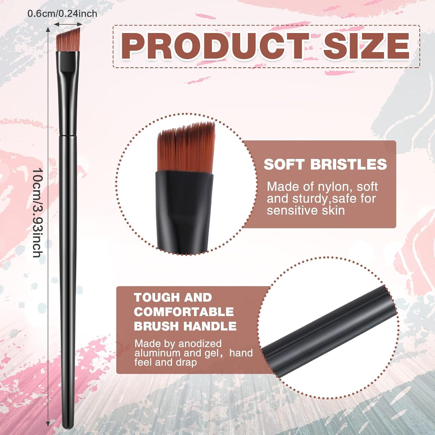 Pinceles Desechables para Cejas Meekoo - 150 Pcs Punta Angulada