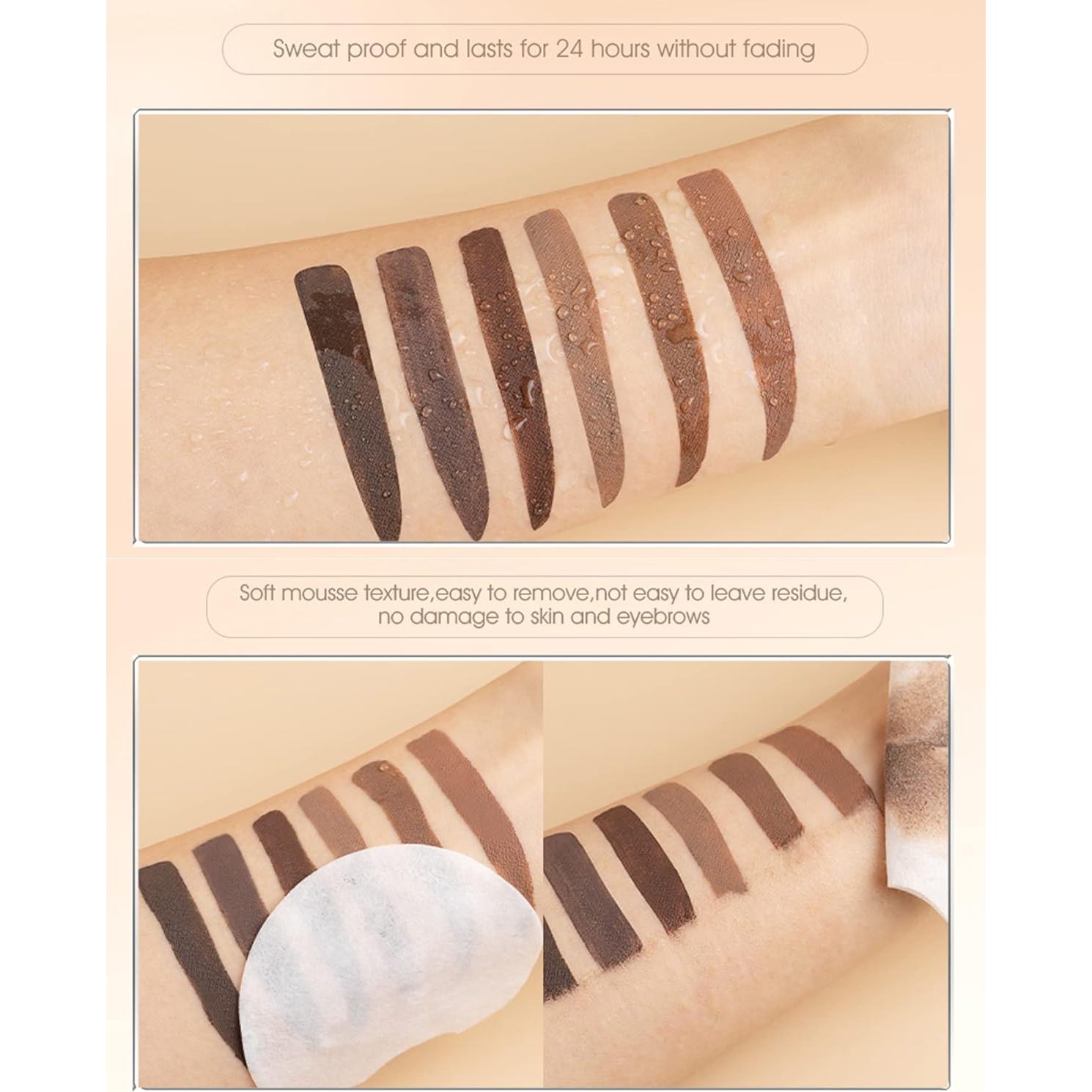 Gel para Cejas Teñido LYSdefeu 32g - A Prueba de Agua 04 Marrón Oscuro