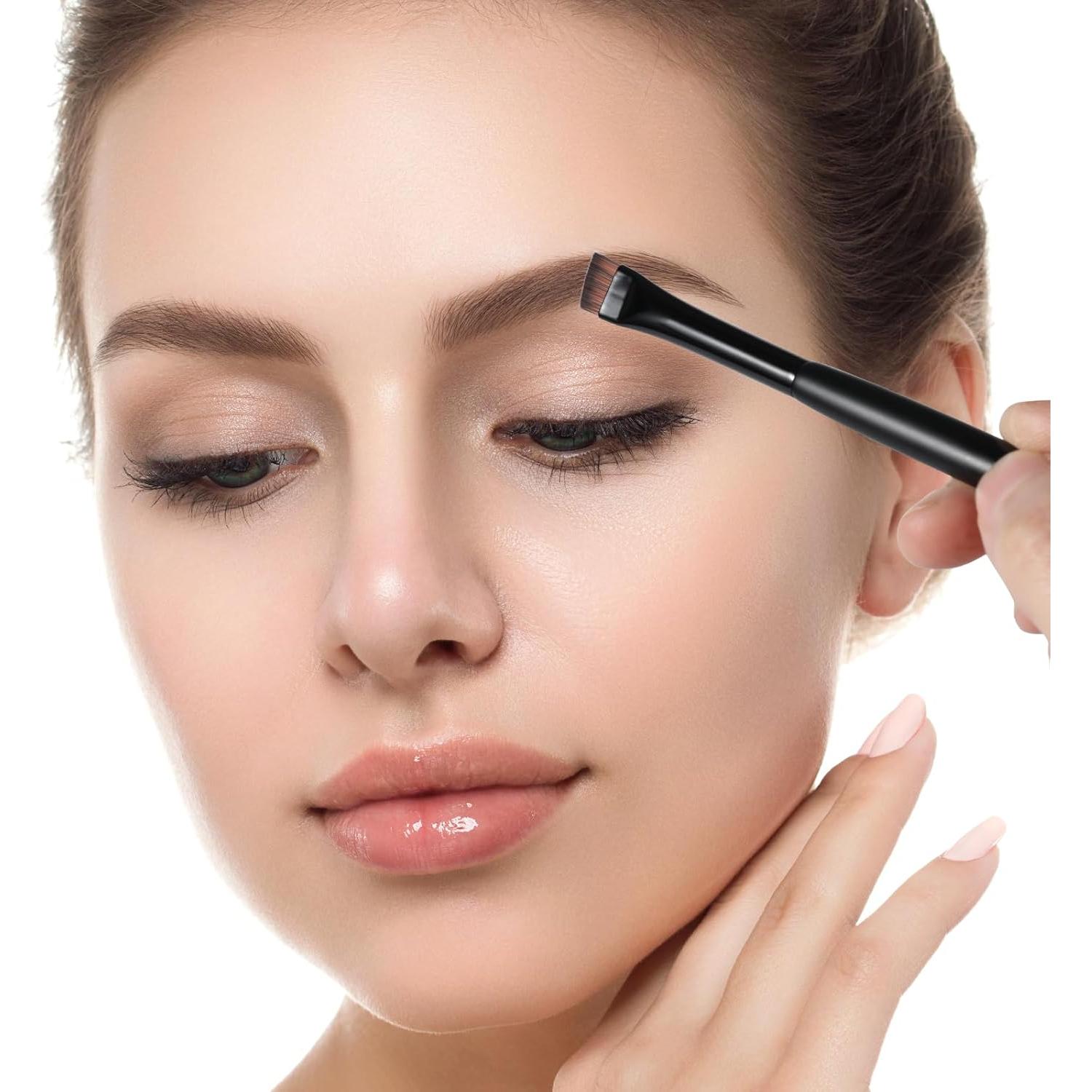 Brocha Angulada Profesional para Cejas BeautyFactor - 17.5 cm