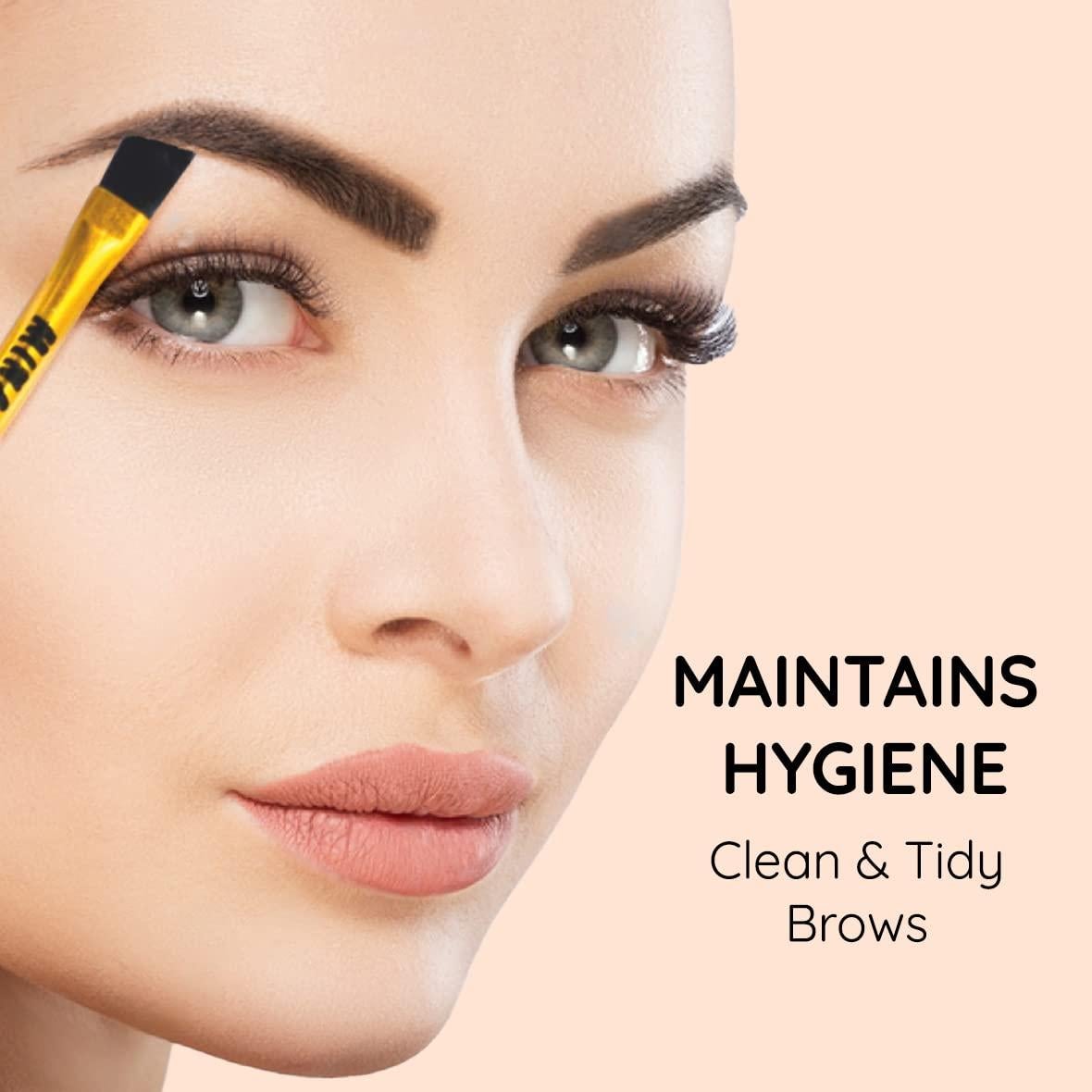 Brocha Angulada Premium MINAiBrow para Cejas y Pestañas