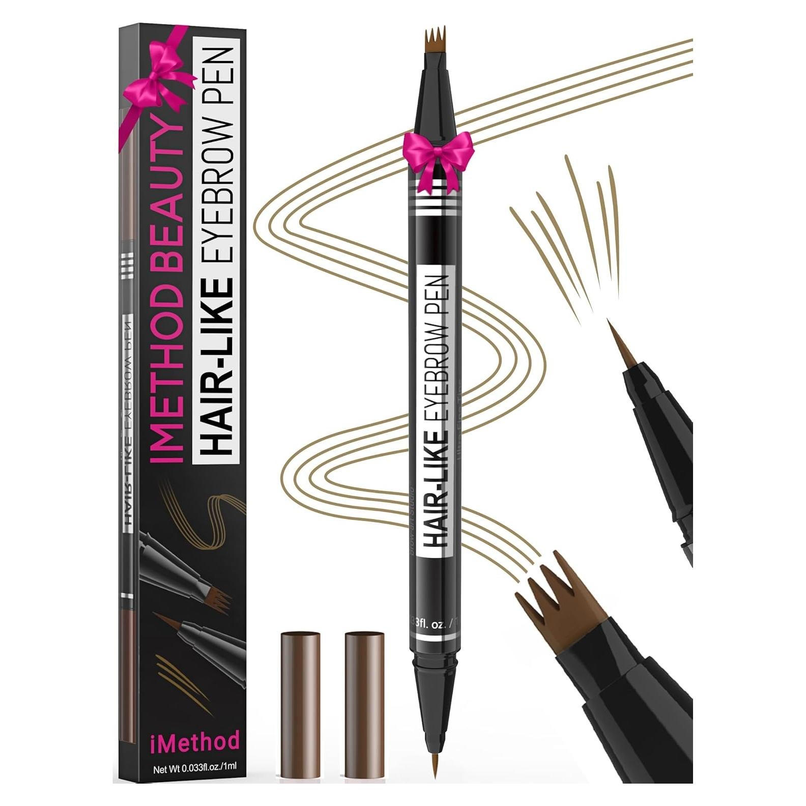 Lápiz de Cejas 2 en 1 iMethod Marrón Claro - Microblading