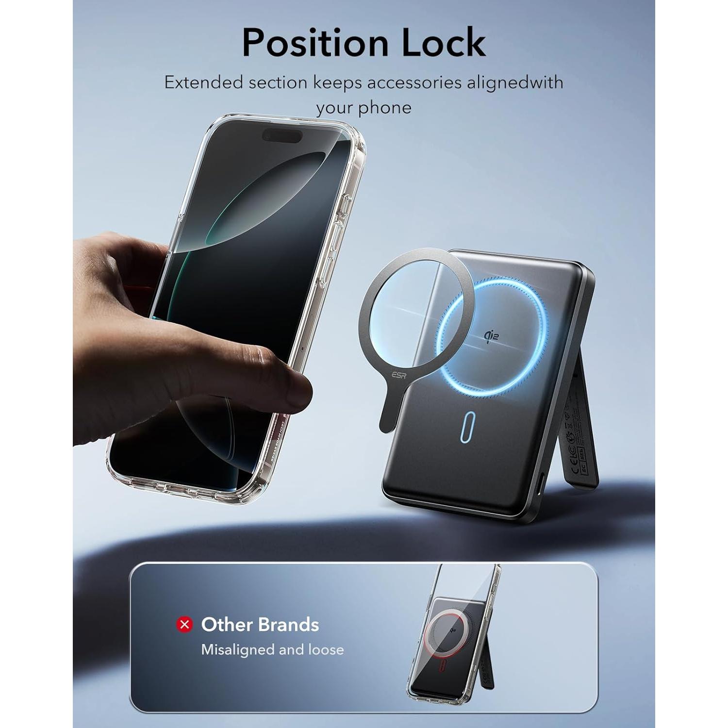 Anillo Magnético MagSafe ESR 2 Paquete Carga Inalámbrica