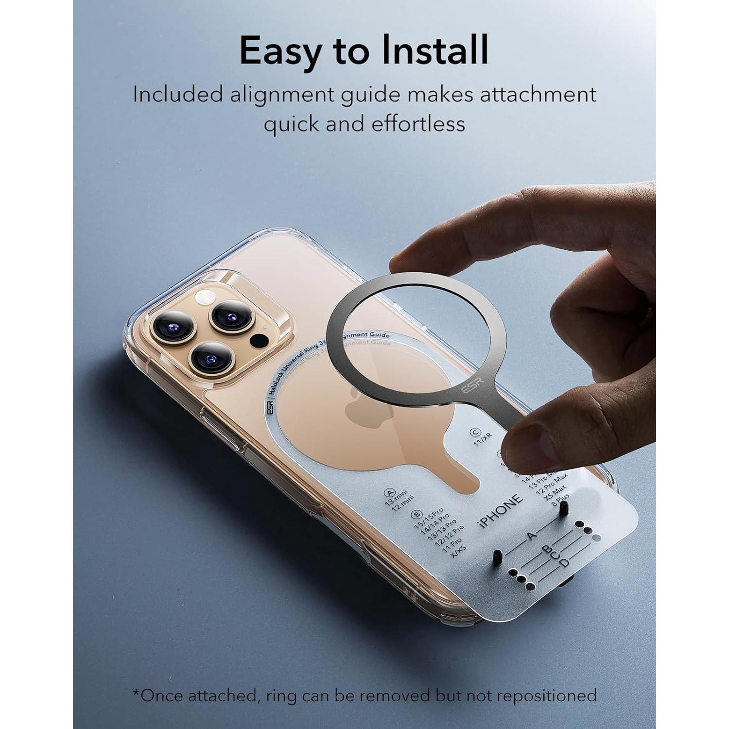 Anillo Magnético MagSafe ESR 2 Paquete Carga Inalámbrica