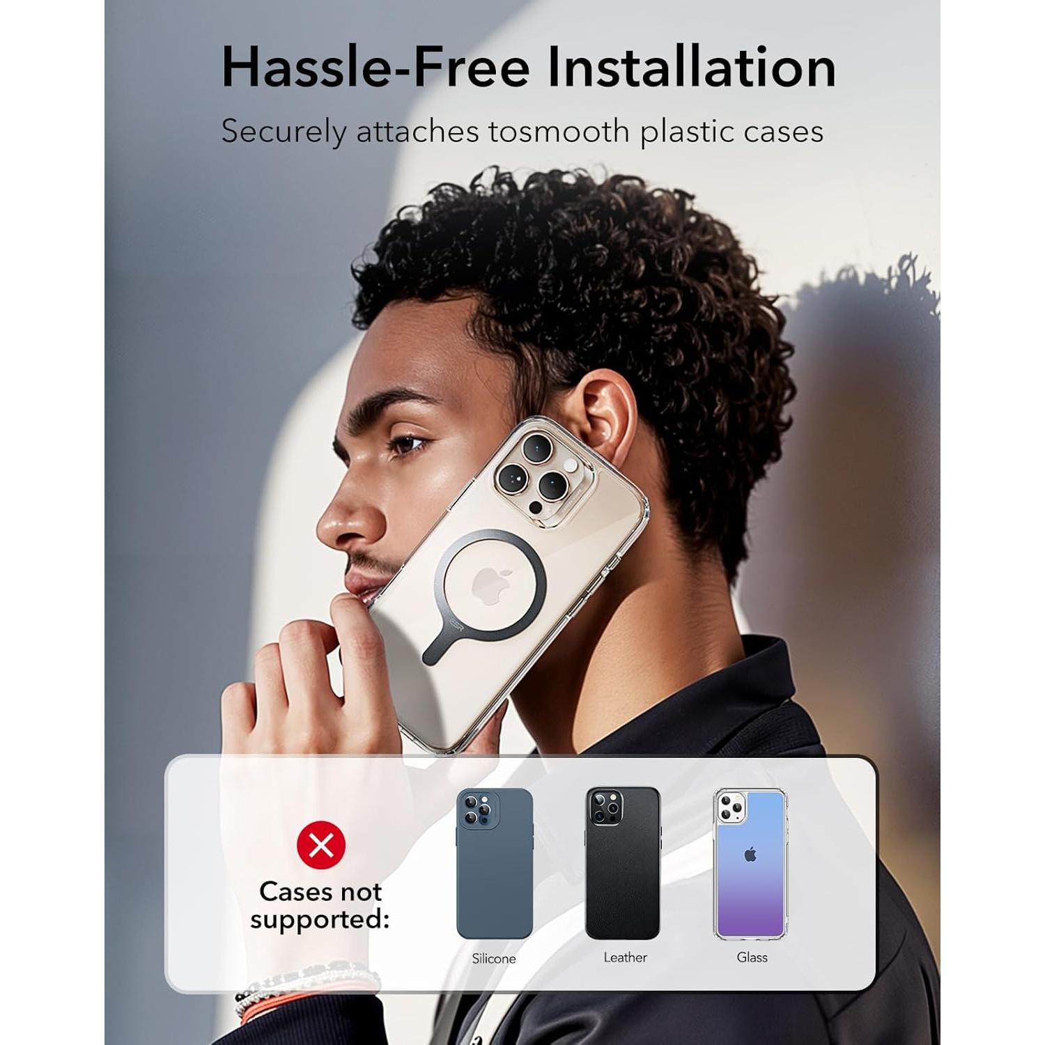 Anillo Magnético MagSafe ESR 2 Paquete Carga Inalámbrica