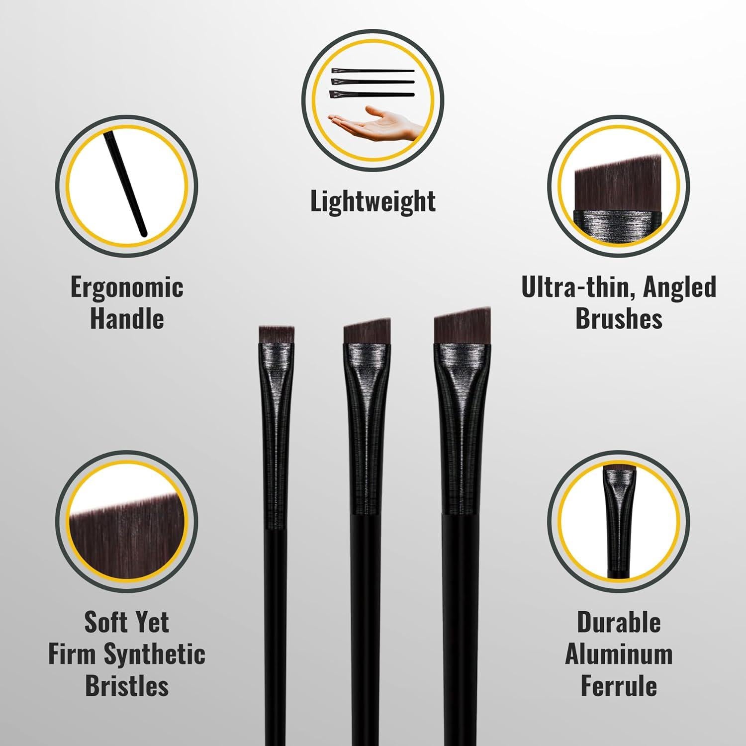 Juego de Brochas de Maquillaje LIUDEX para Cejas y Delineador