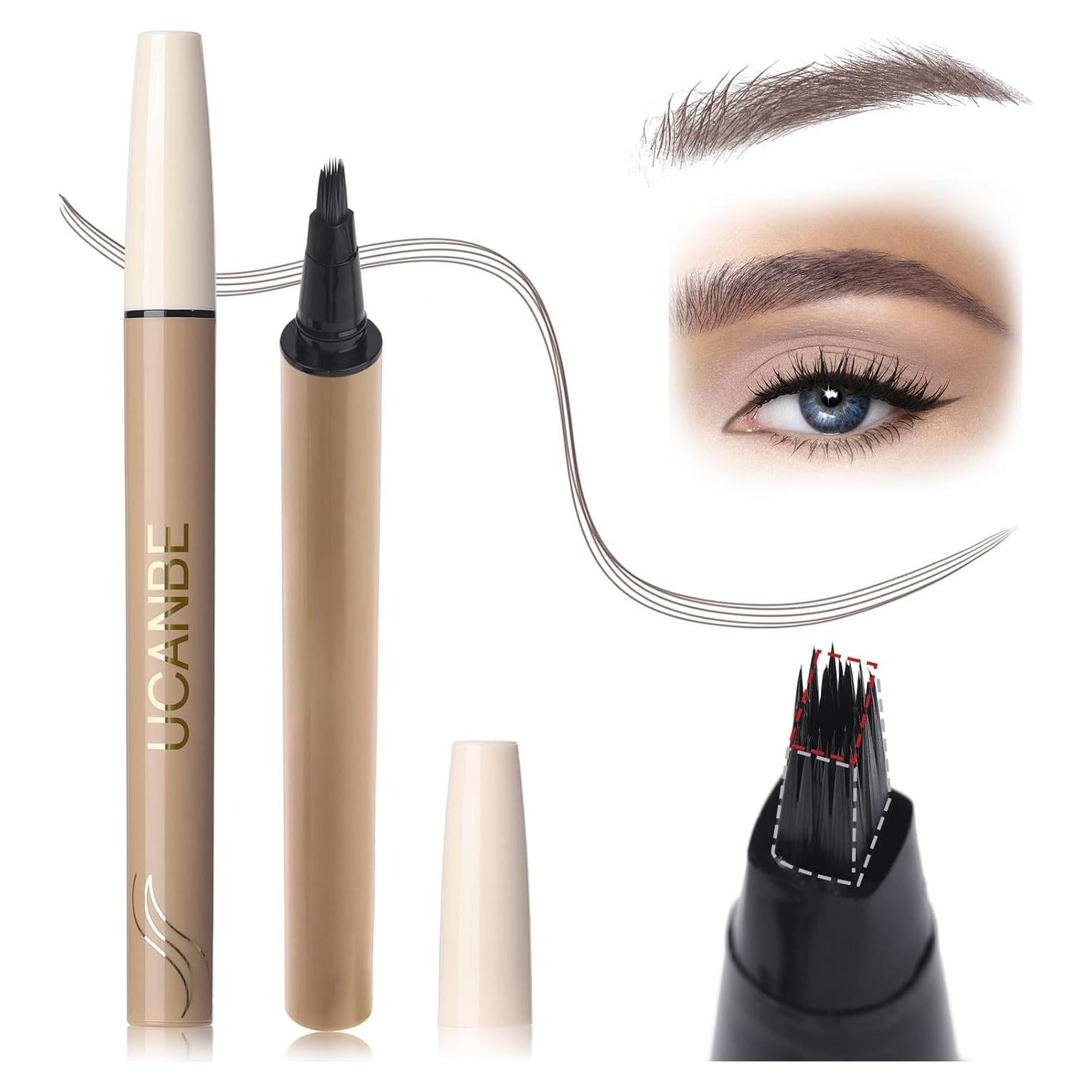 Lápiz de Cejas Microblading UCANBEMAKEUP 04 Marrón Ceniza