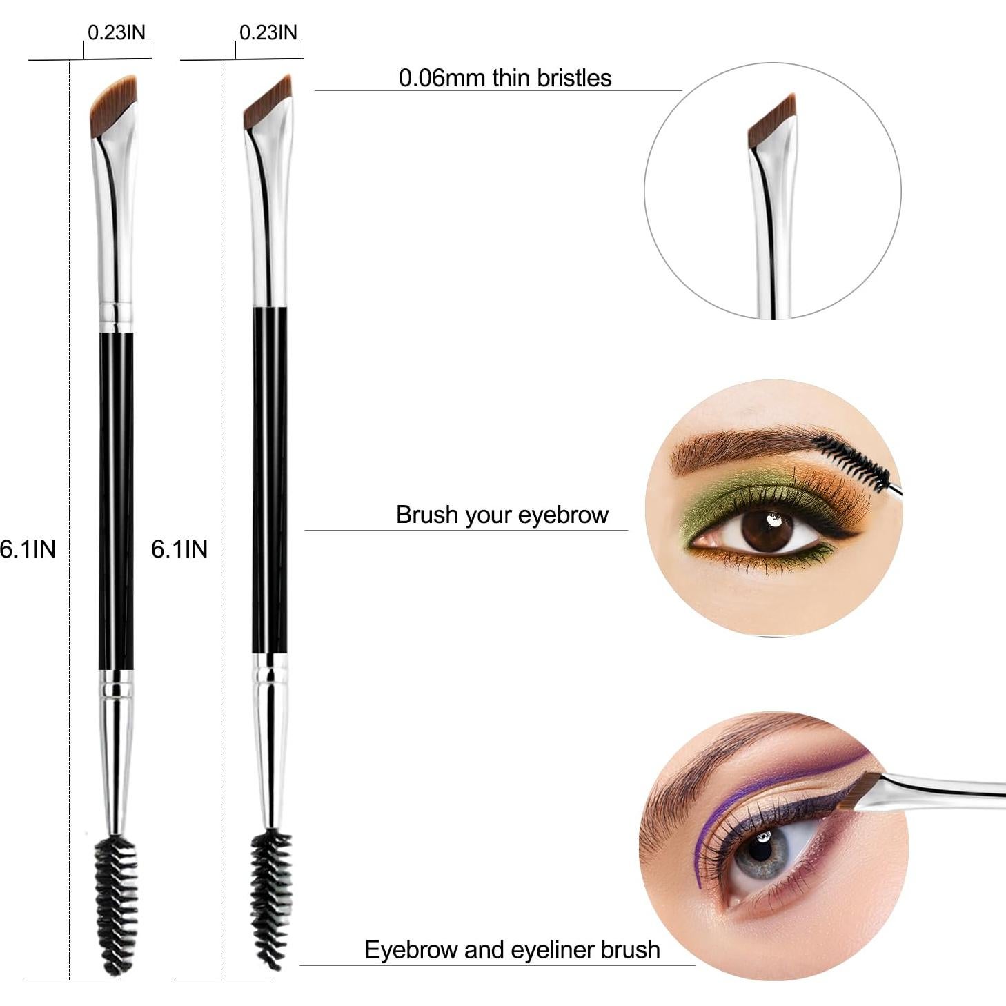 Set de Pinceles de Delineador ELESDA 5 PCS - Ángulo Fino y Delgado