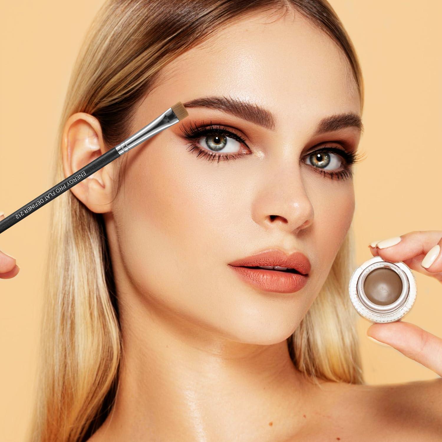 Brocha de Delineador Plano ENERGY - Cerdas Sintéticas Veganas