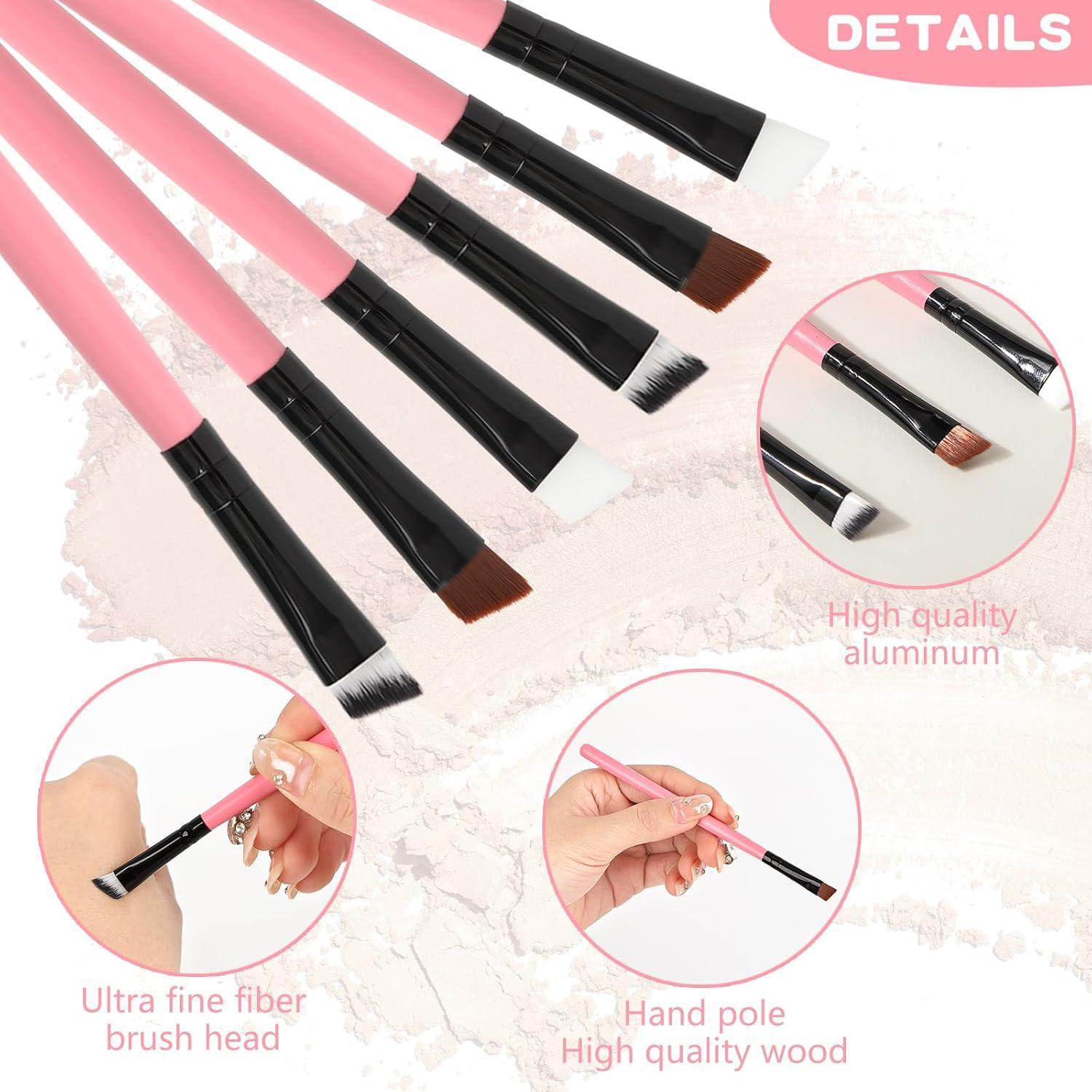 Set de Pinceles de Maquillaje Urtlia Rosa 6Pcs Precisión