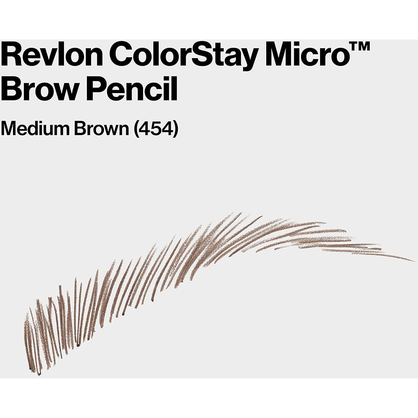 Lápiz de Cejas Micro ColorStay Revlon Marrón Medio 0.085g