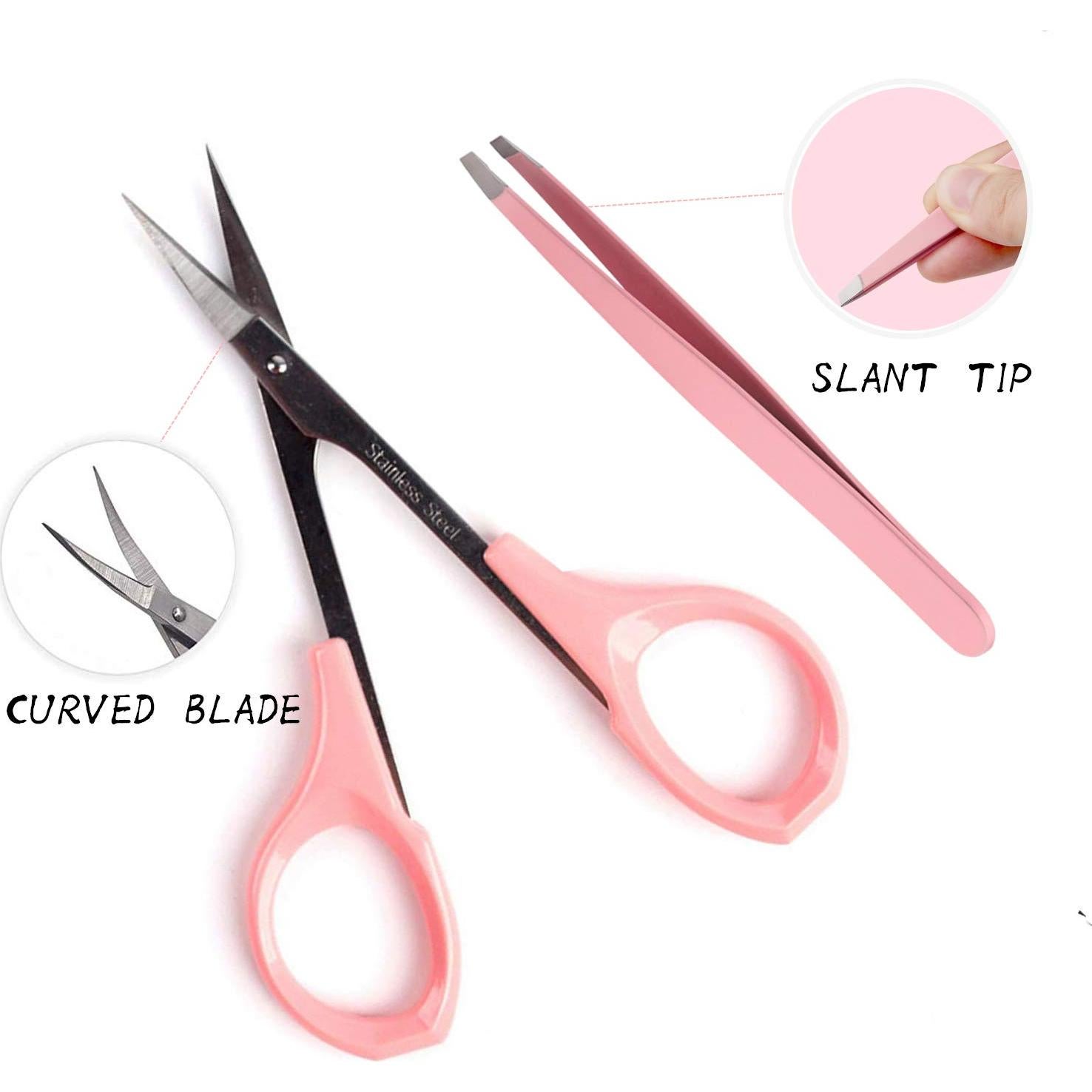 Kit de Cuidado de Cejas HiMo - Tijeras Curvadas 10.16 cm