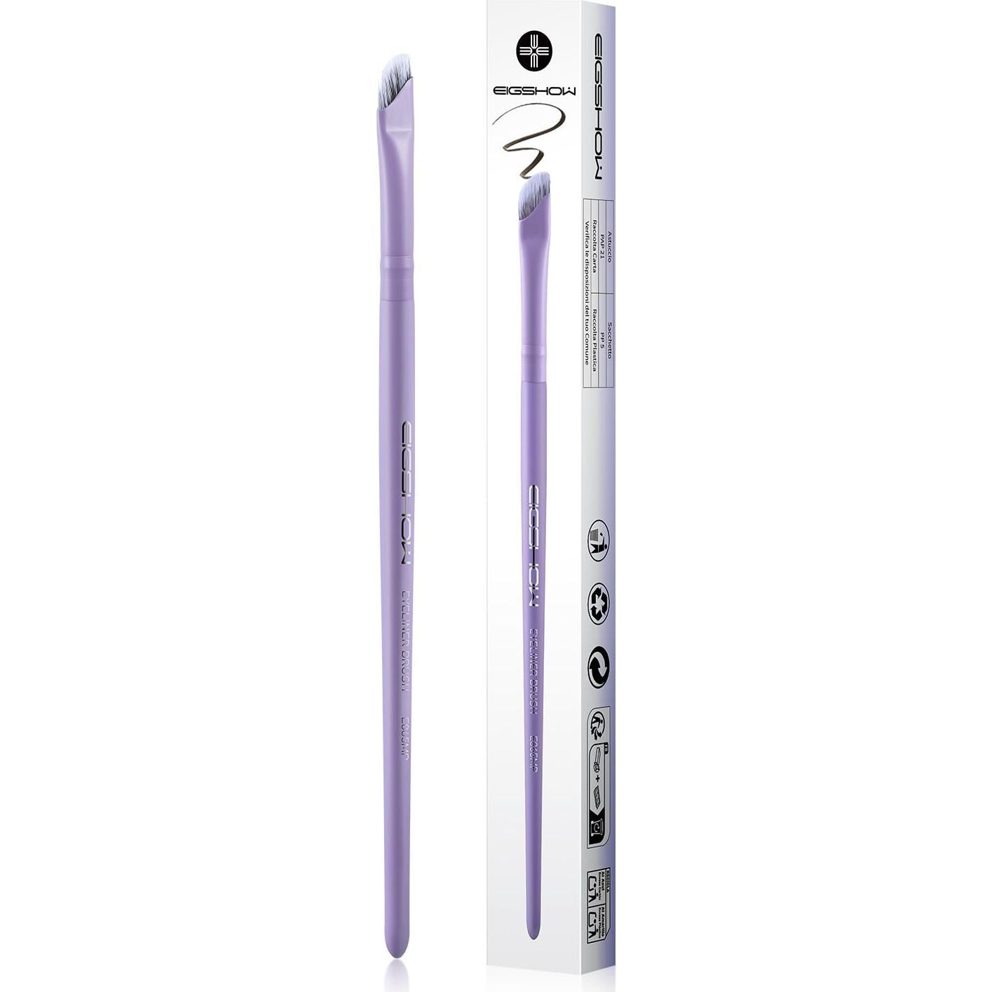 Brocha de Eyeliner Angulada EIGSHOW con Iones de Plata 15.24cm