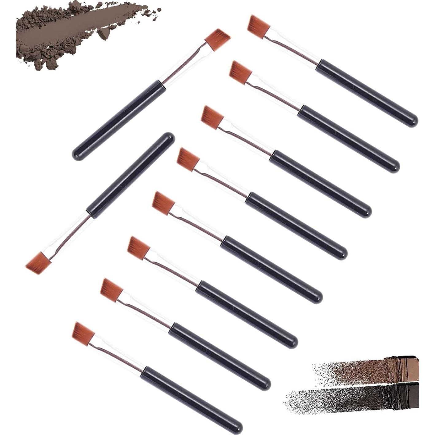 Brochas Mini Anguladas para Cejas Vosaidi - 10 Piezas