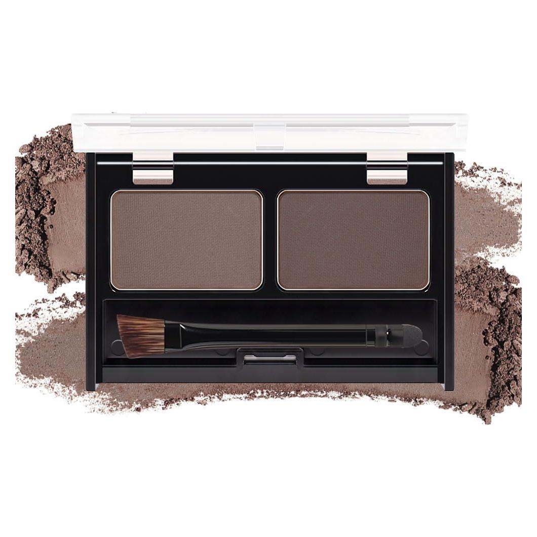 Kit de Polvo para Cejas CAKAILA Marrón Medio - 2 Tonos