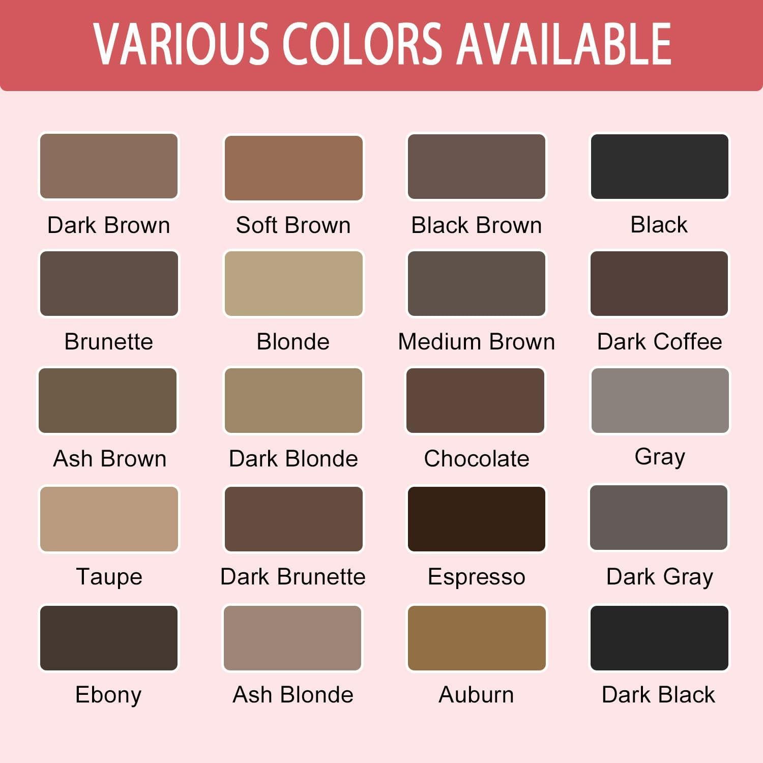 Lápiz de Cejas 2-en-1 LAVONE Marrón Oscuro Ultra-Preciso