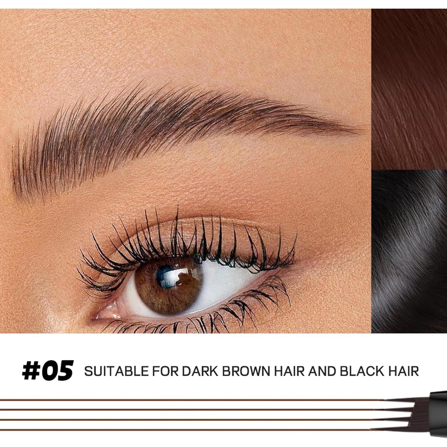 Paquete de 2 Lápices de Cejas Espoce Makeup Marrón Oscuro