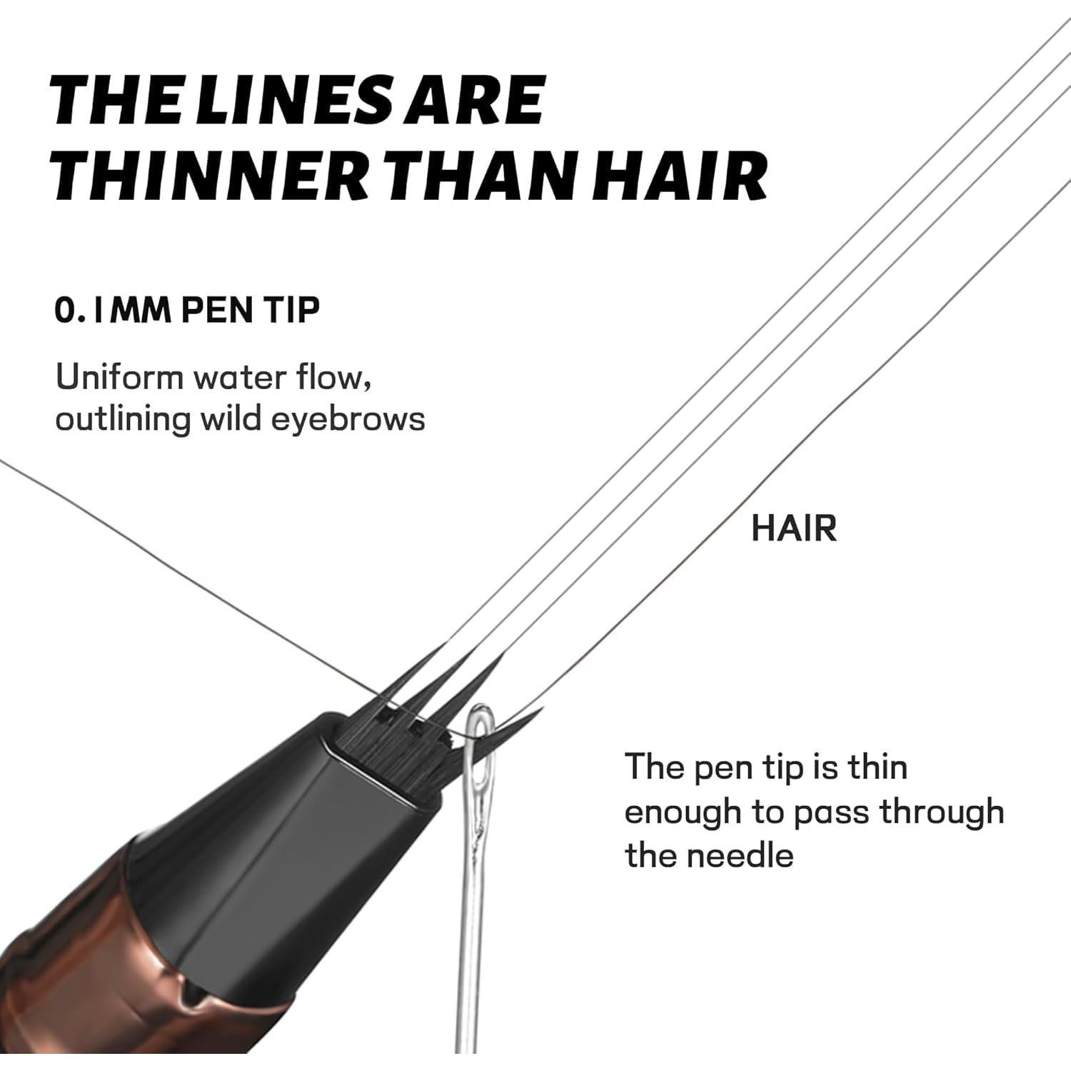 Paquete de 2 Lápices de Cejas Espoce Makeup Marrón Oscuro