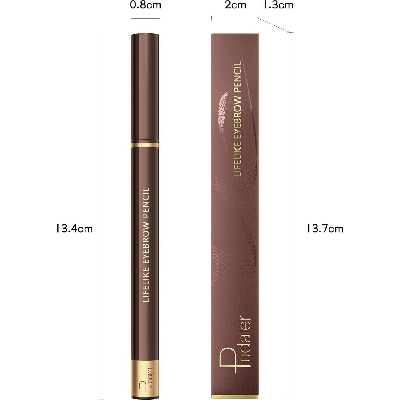 Paquete de 2 Lápices de Cejas Espoce Makeup Marrón Oscuro