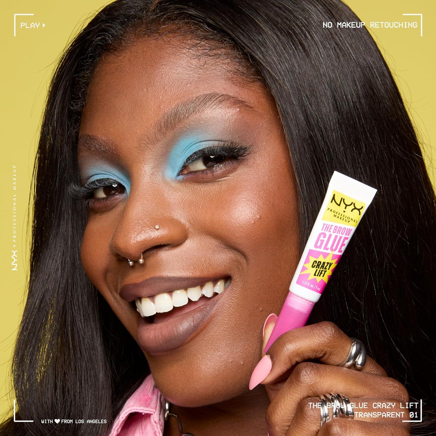 Gel para Cejas NYX Crazy Lift 16h Fuerte Sujeción Transparente