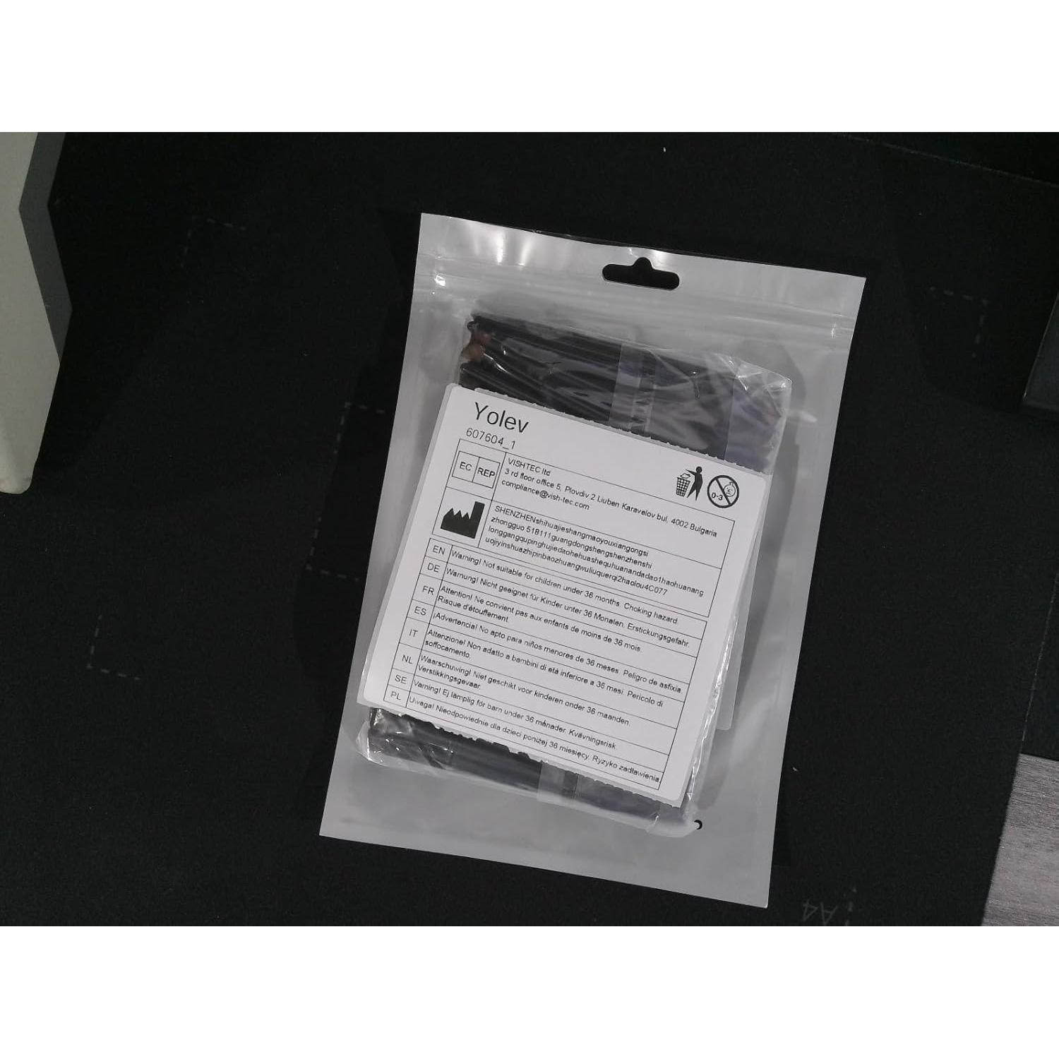 100 Brochas Desechables para Cejas Yolev - 10cm Anguladas