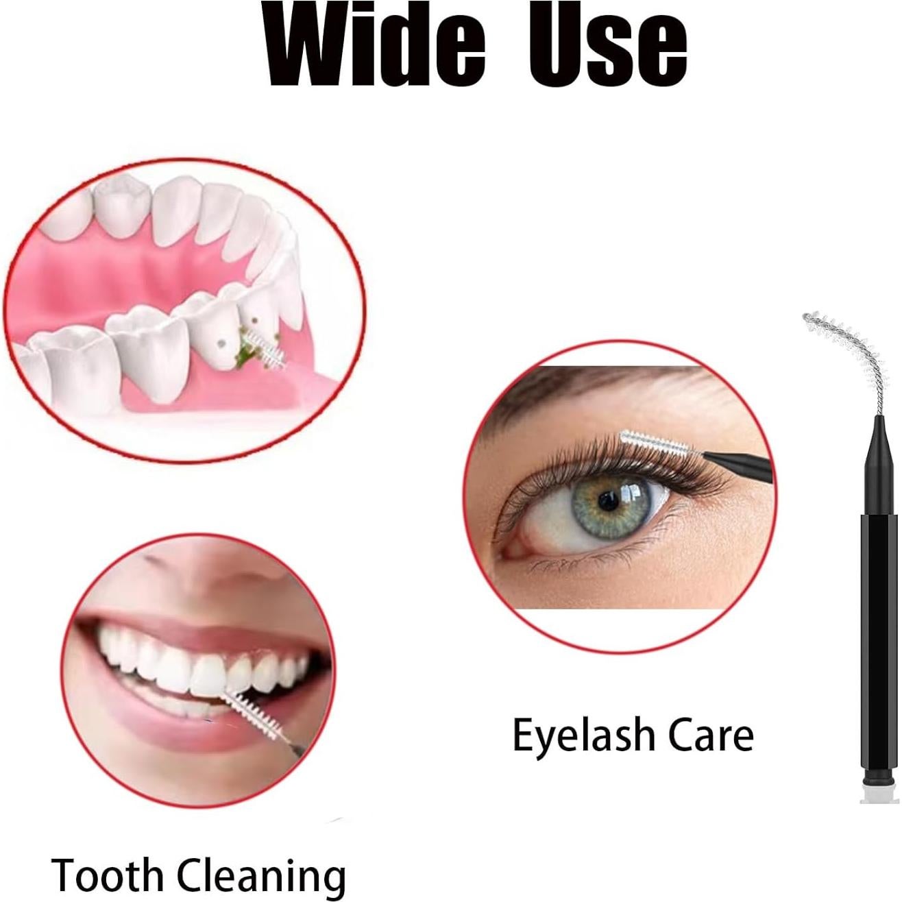 Juego de 120 Cepillos Micro para Cejas y Pestañas IAIHBBLY