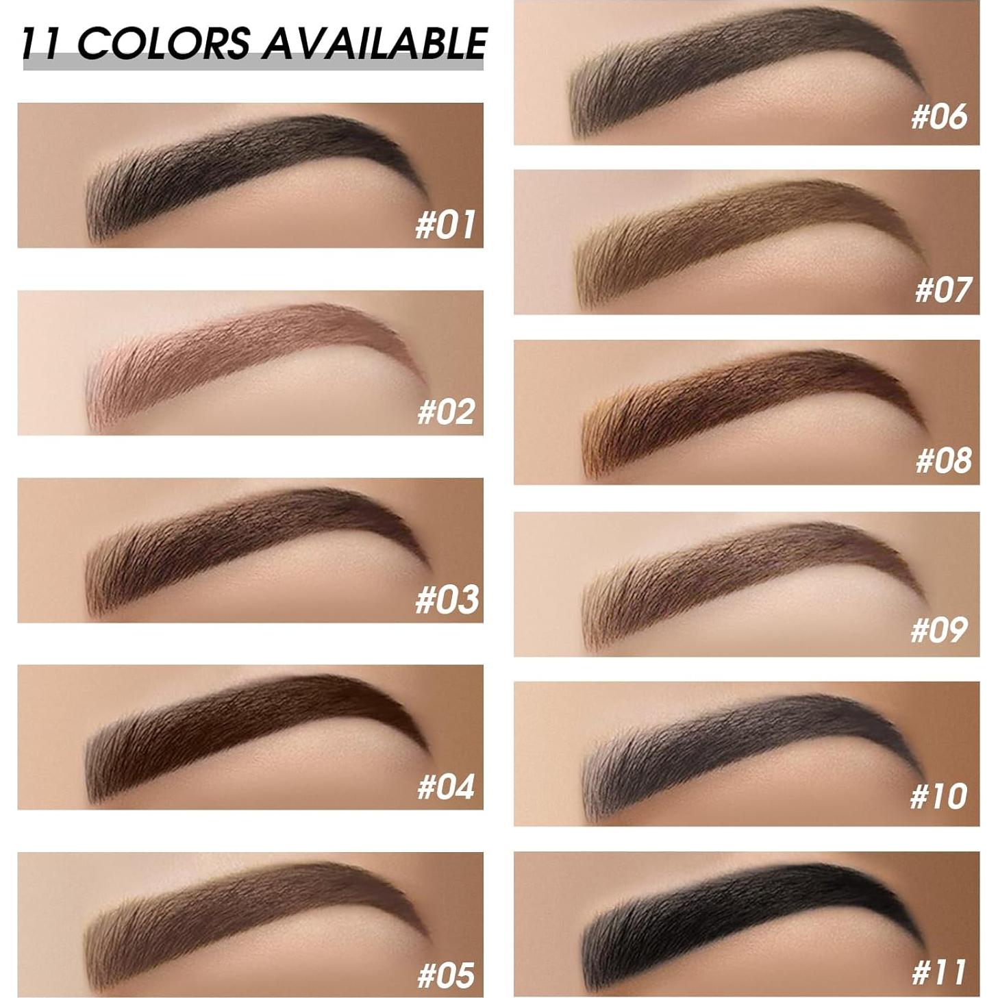 Kit de Pomada para Cejas BEFIVECOK con Pincel Doble Cara 4g Negro