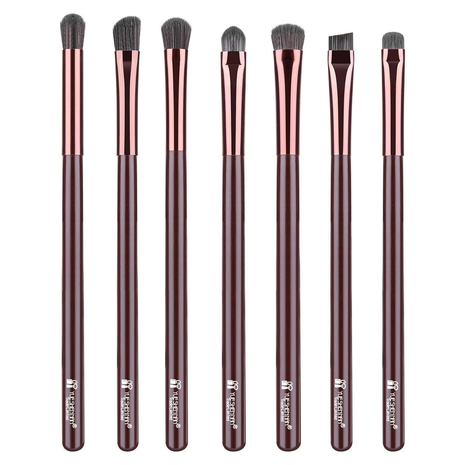 Juego de Brochas de Maquillaje para Ojos YUESHENNAN 7 Piezas