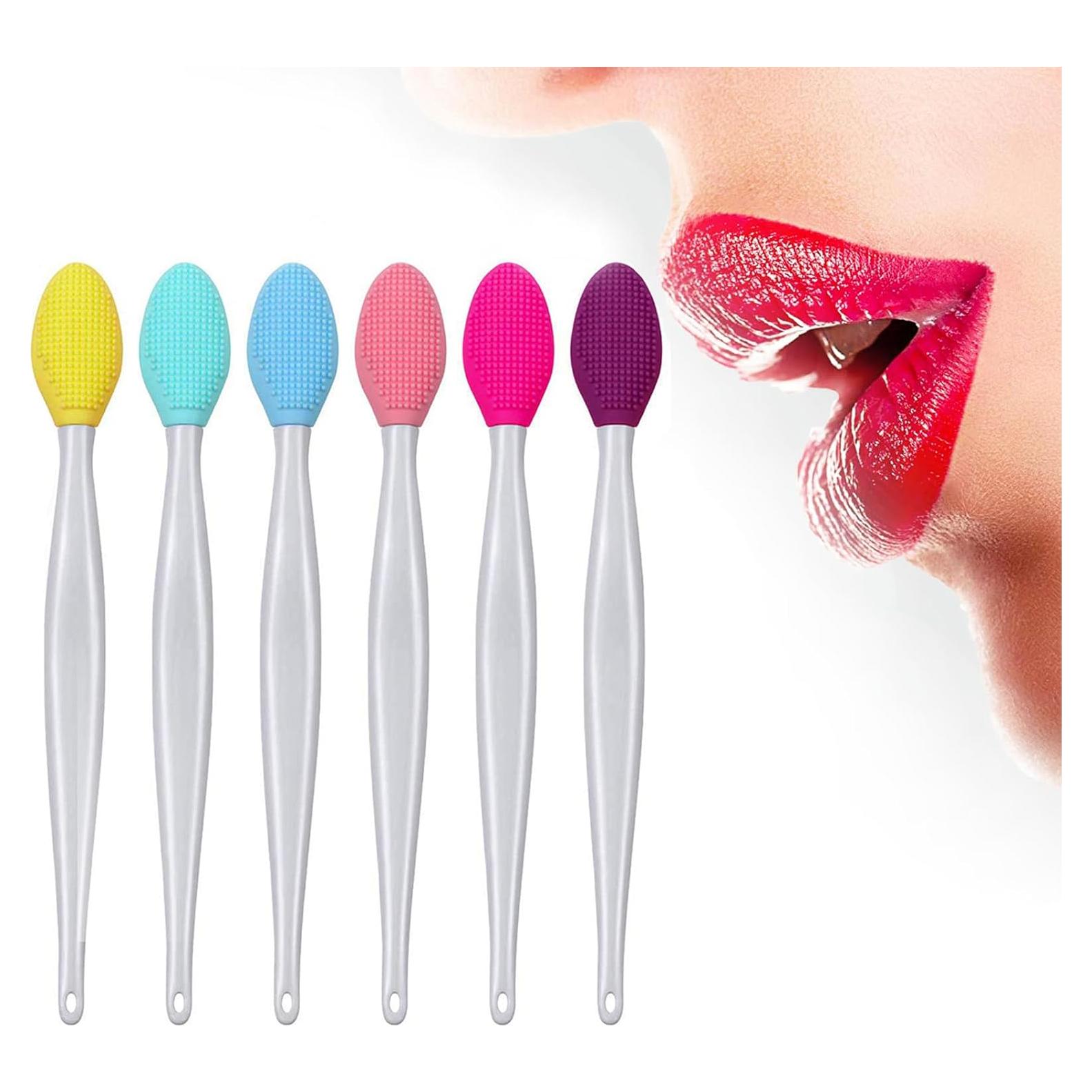 Cepillo Exfoliante de Silicona para Labios - 6 Colores