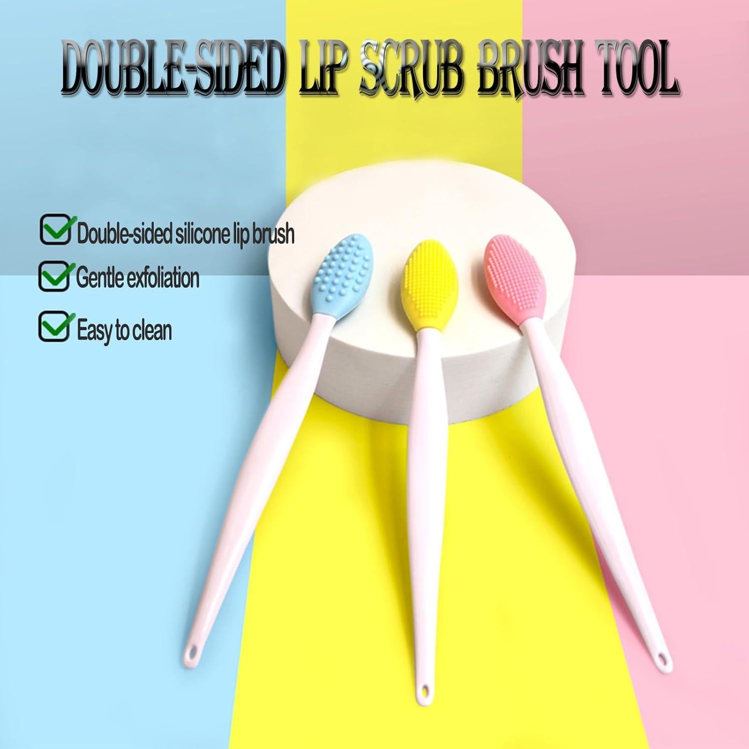 Cepillo Exfoliante de Silicona para Labios - 6 Colores