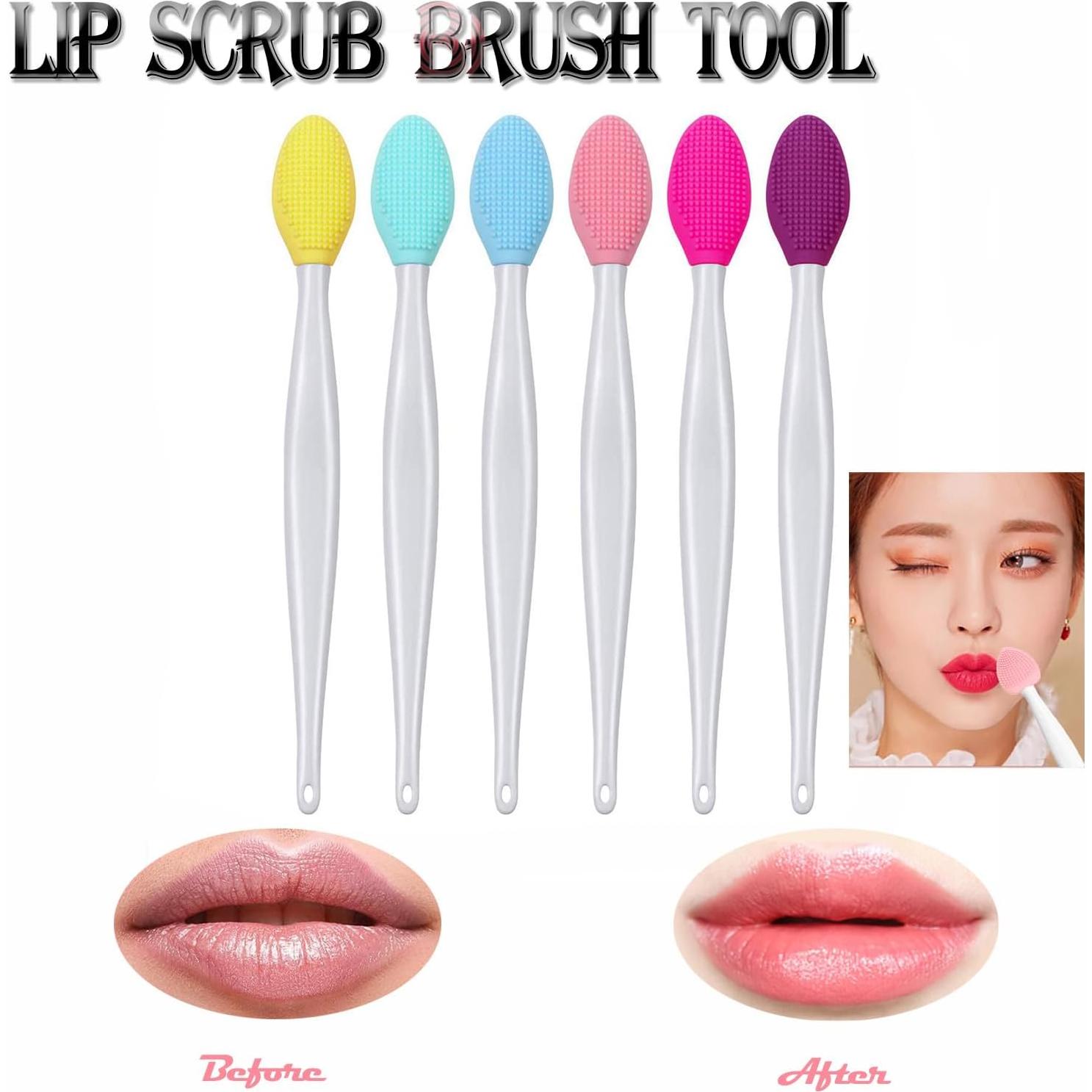 Cepillo Exfoliante de Silicona para Labios - 6 Colores