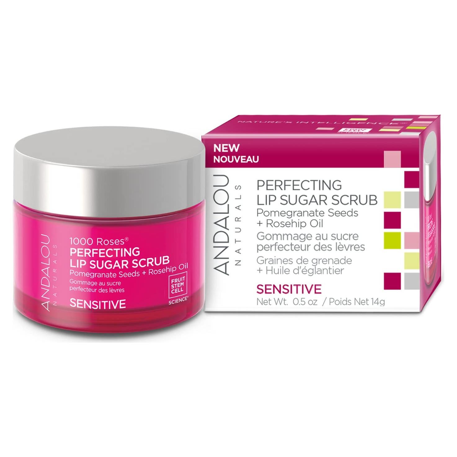 Exfoliante Labial Vegano Andalou Naturals 14g