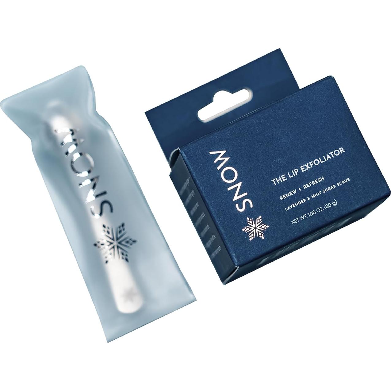 Exfoliante Labial SNOW con Azúcar, Jojoba y Lavanda - 39g