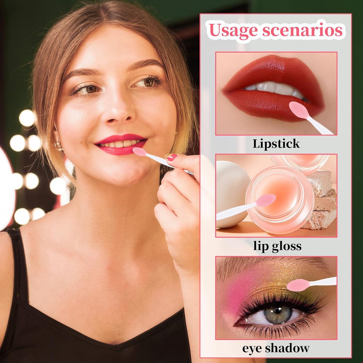 4 Piezas Exfoliantes de Labios de Silicona Doble Cara FdcLixuvol