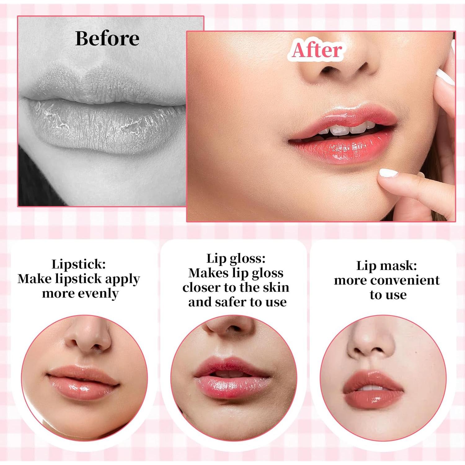 4 Piezas Exfoliantes de Labios de Silicona Doble Cara FdcLixuvol