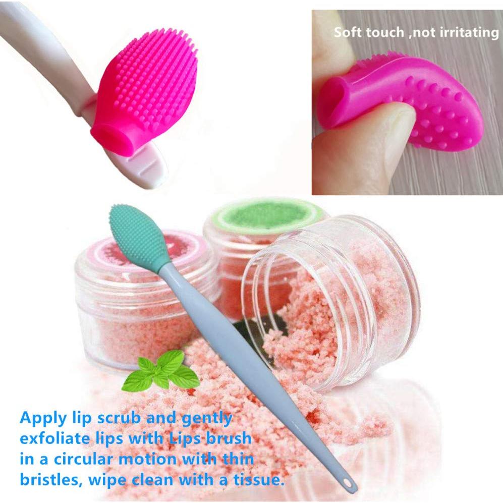 4 Cepillos Exfoliantes de Labios Silicona Doble Cara - NAP