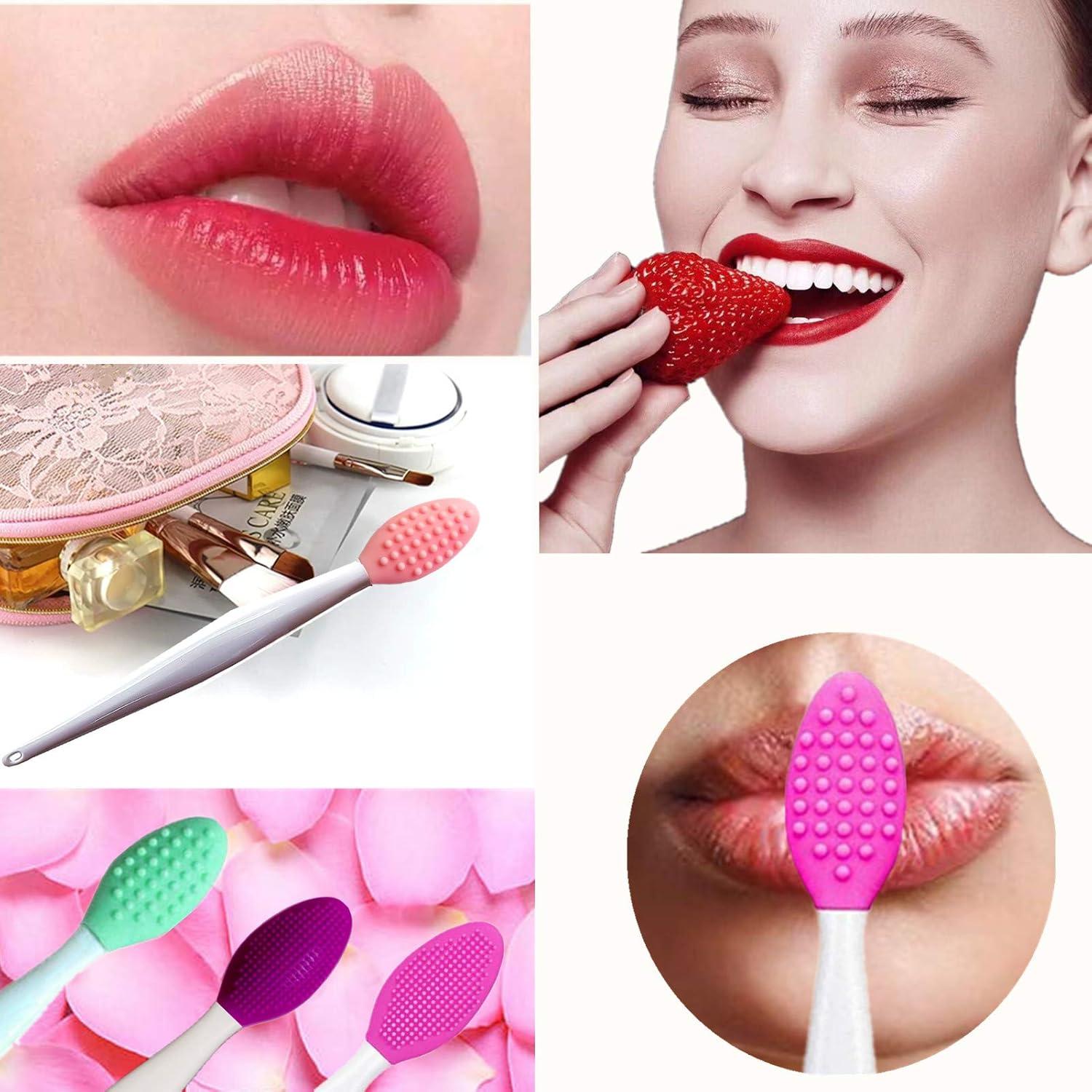 4 Cepillos Exfoliantes de Labios Silicona Doble Cara - NAP