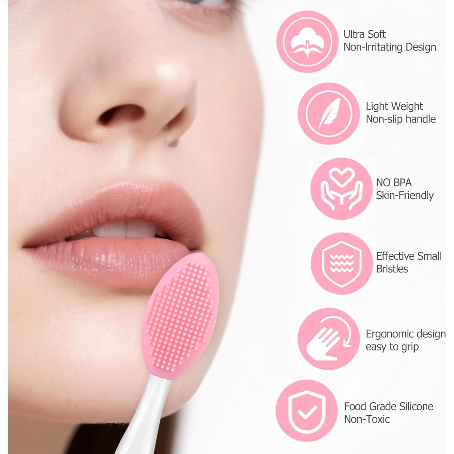 5 Piezas Cepillo Exfoliante de Labios Silicona Starfa Lab