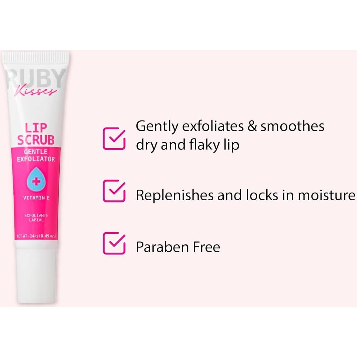Exfoliante Labial Ruby Kisses - Hidratante con Jojoba 17.8g