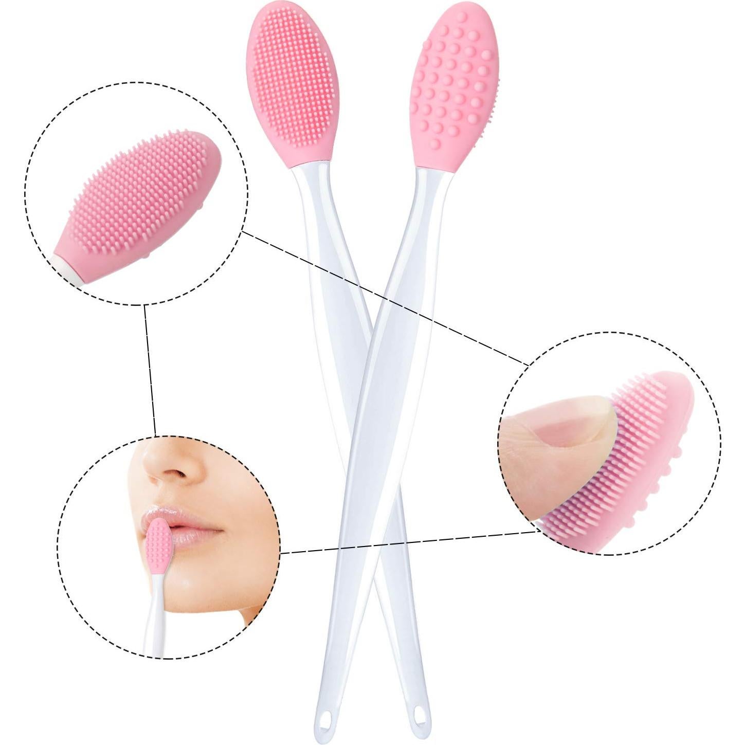 Set de 4 Cepillos Exfoliantes de Silicona para Labios Boao