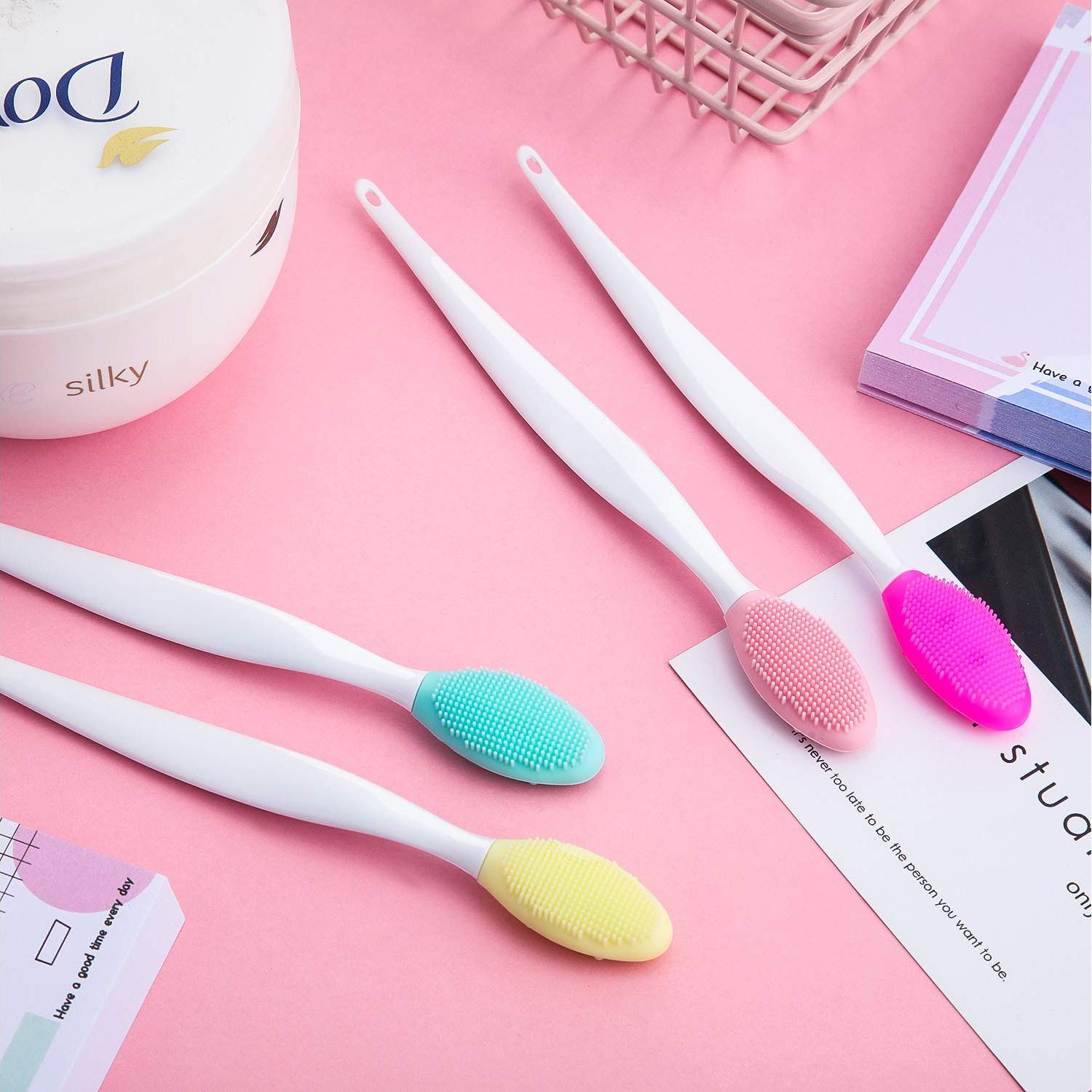 Set de 4 Cepillos Exfoliantes de Silicona para Labios Boao