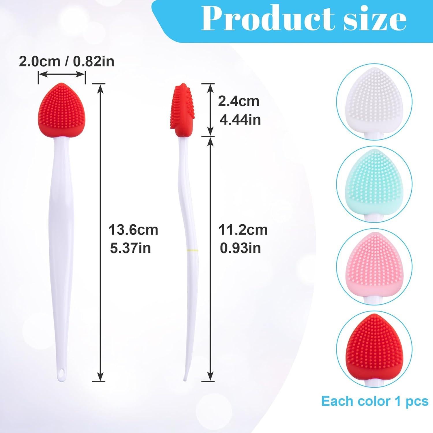 4 Cepillos Exfoliantes de Labios Winsyison de Silicona